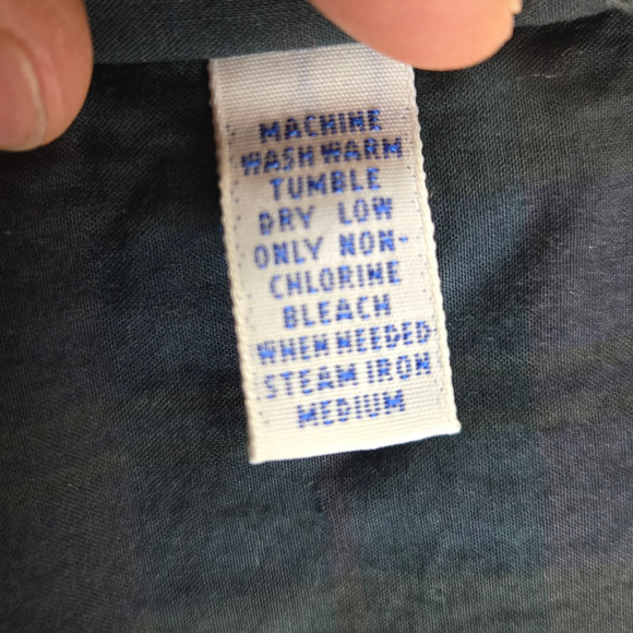 90s Vintage Ralph Lauren Black Watch Plaid Crest Button Down Shirt Size XL - Picture 7 of 9